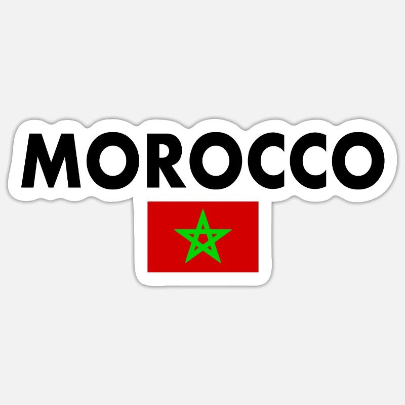 Morocco - Sticker size S (10 x 10 cm) - white matte