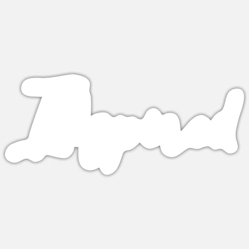 Inspired - Sticker size S (10 x 10 cm) - white matte