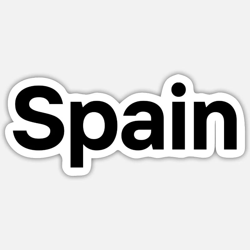 Spanien - Sticker Größe S (10 x 10 cm) - Mattweiß