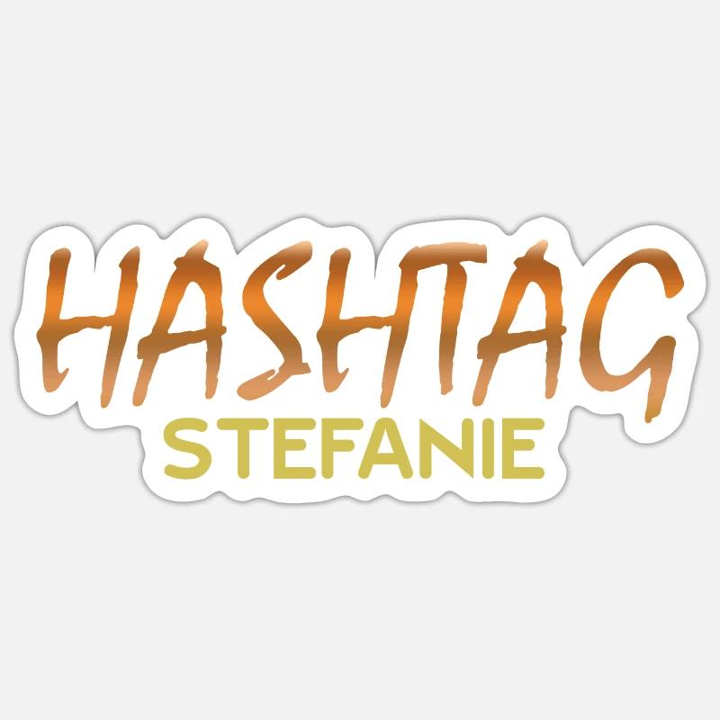 Stefanie - Sticker taille S (10 x 10 cm) - blanc mat