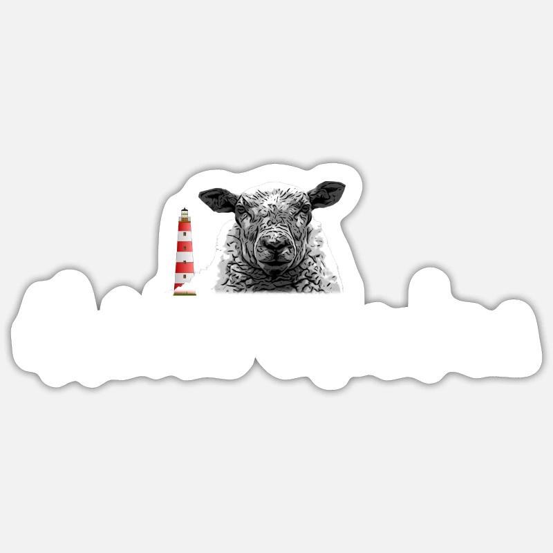 Moin ihr Spacken - Sticker Größe S (10 x 10 cm) - Mattweiß