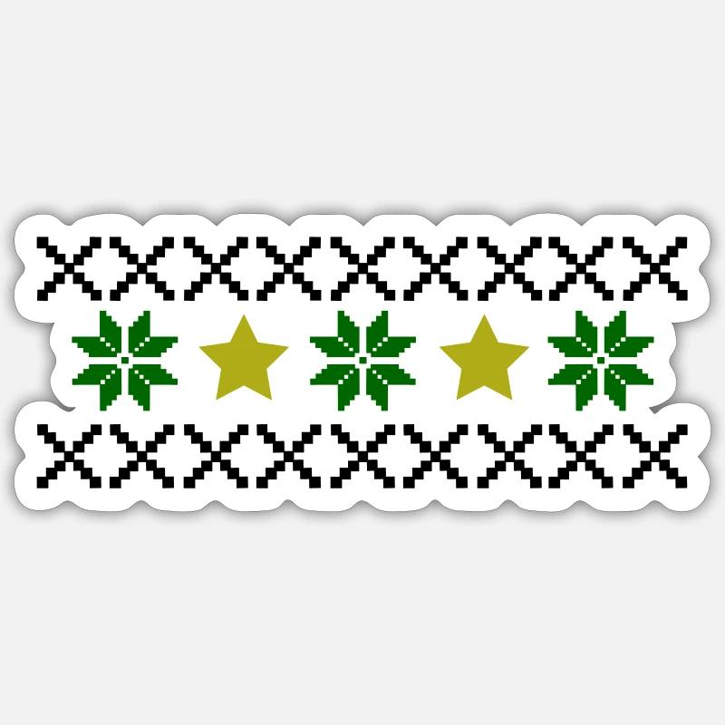 Modèle Norvège - Sticker taille S (10 x 10 cm) - blanc mat