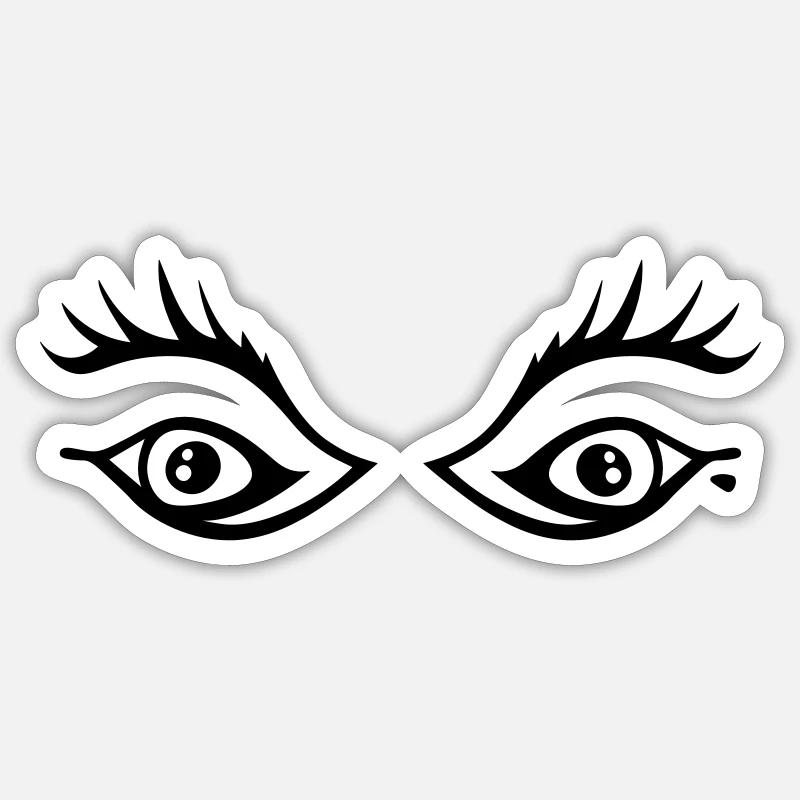 Eyes Sticker size S (10 x 10 cm)