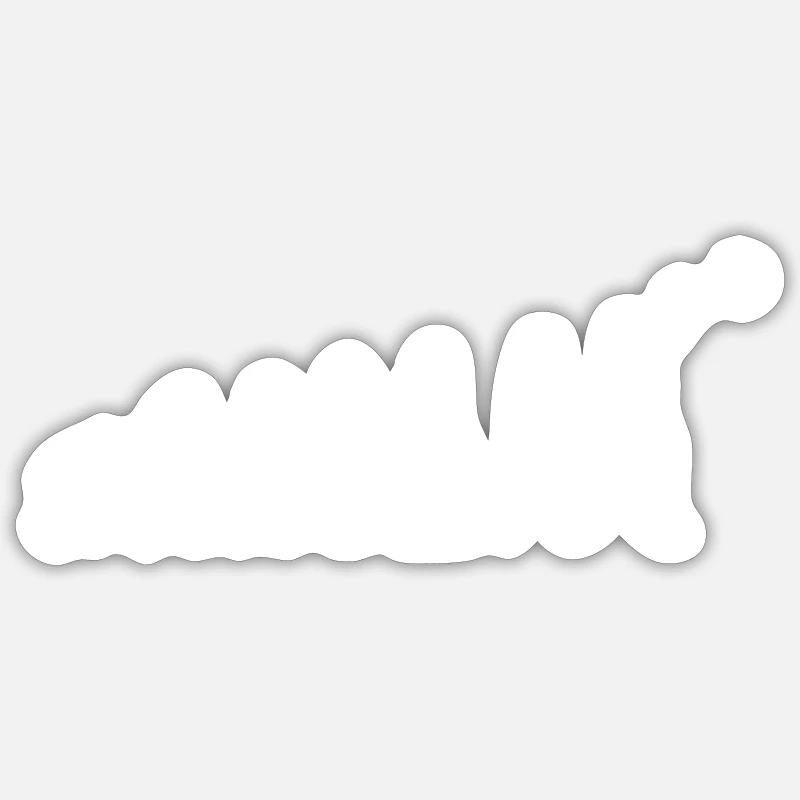 Basketball-Evolution - Sticker Größe S (10 x 10 cm) - Mattweiß