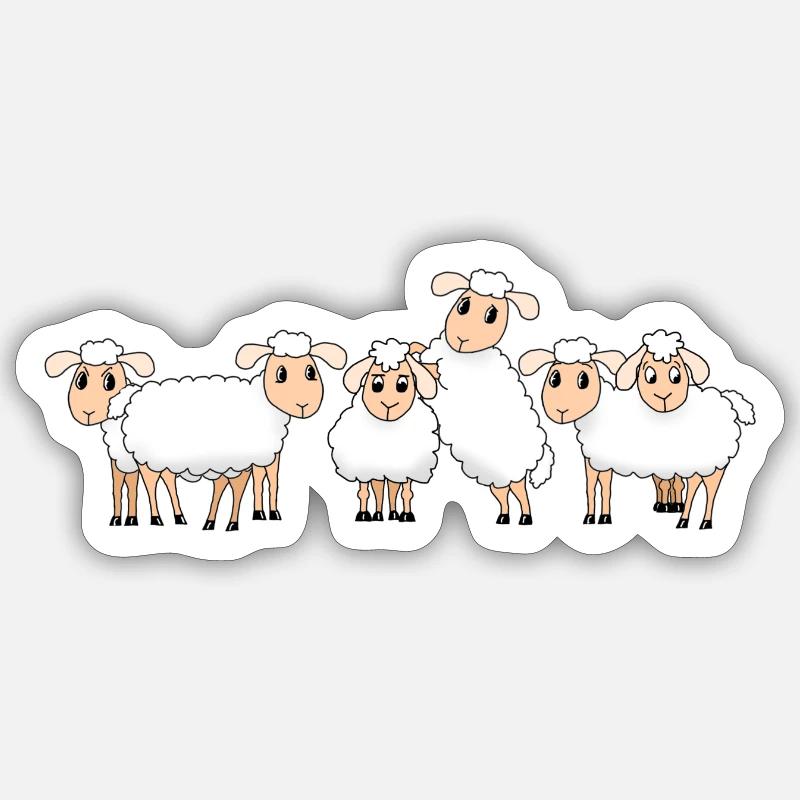 Lamb Sticker size S (10 x 10 cm)