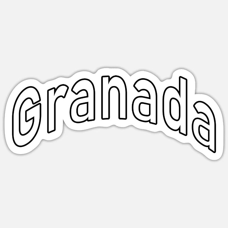 Granada Sticker size S (10 x 10 cm)