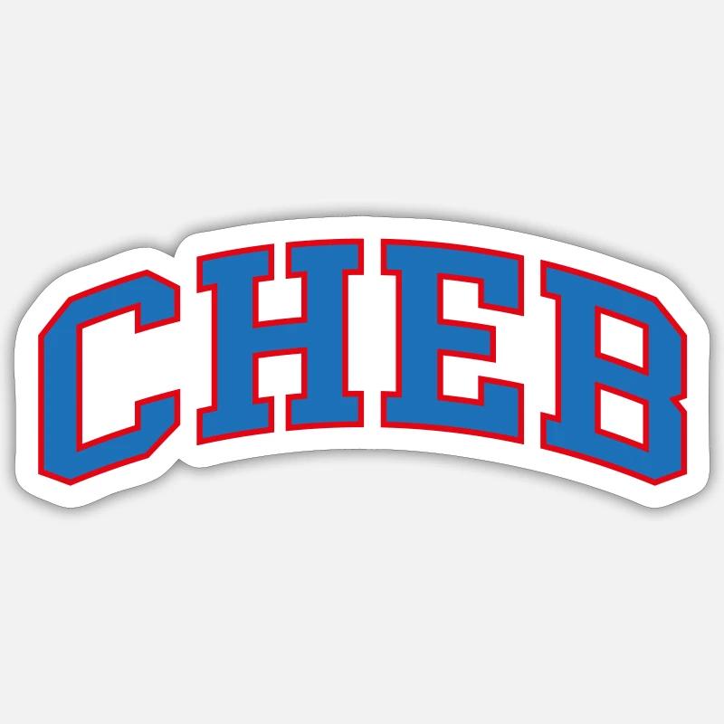 Cheb - Sticker size S (10 x 10 cm) - white matte