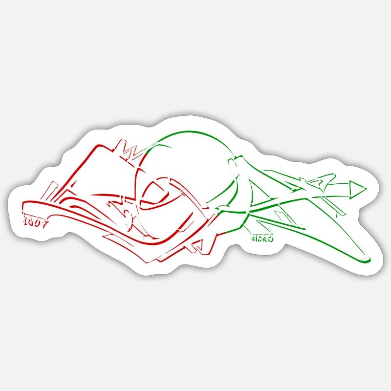 F C A 1907 Graffiti Sticker Größe S (10 x 10 cm)