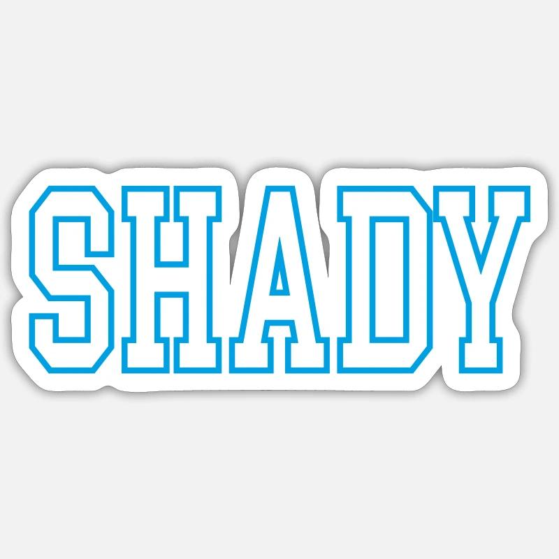 Ombragé - Sticker taille S (10 x 10 cm) - blanc mat