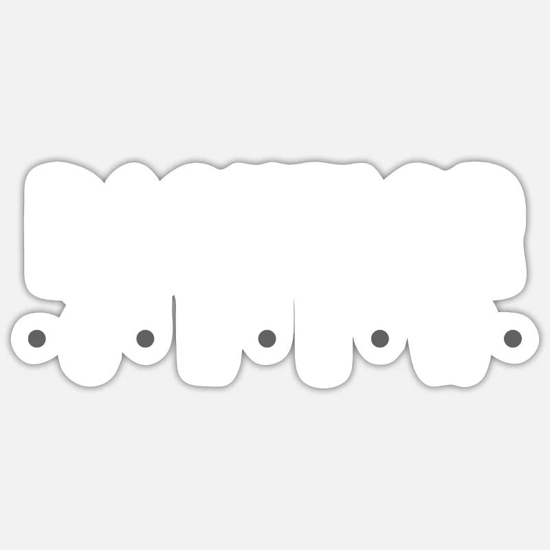 Bachelor Crew - Sticker Größe S (10 x 10 cm) - Mattweiß