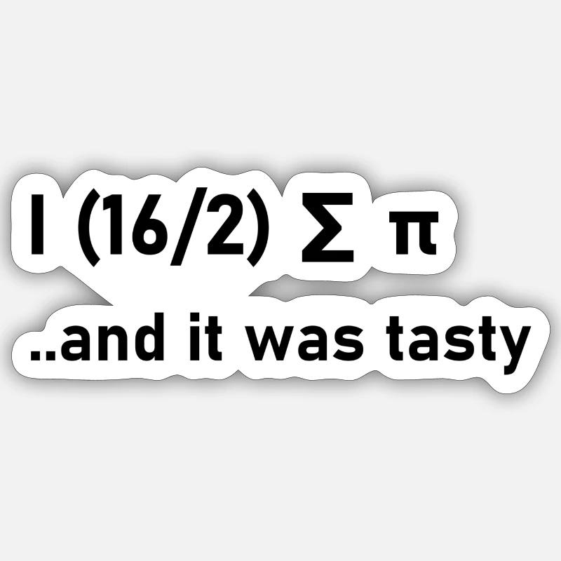 Mathewitz Mathemathik witzig Geschenk Geschenkidee Sticker Größe S (10 x 10 cm)