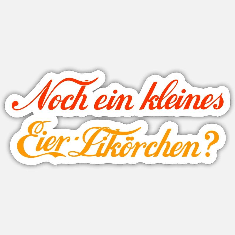 Noch ein Eierlikörchen Sticker Größe S (10 x 10 cm)