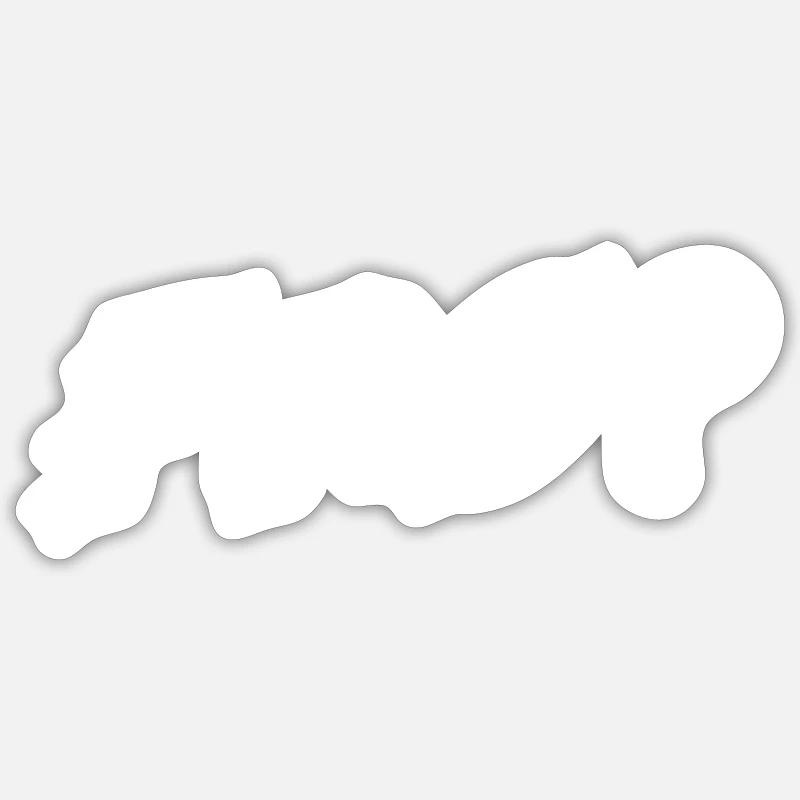 Game Gaming PC - Sticker Größe S (10 x 10 cm) - Mattweiß