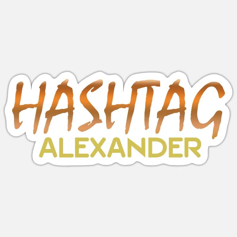 Cadeau pour Alexander - Sticker taille S (10 x 10 cm) - blanc mat