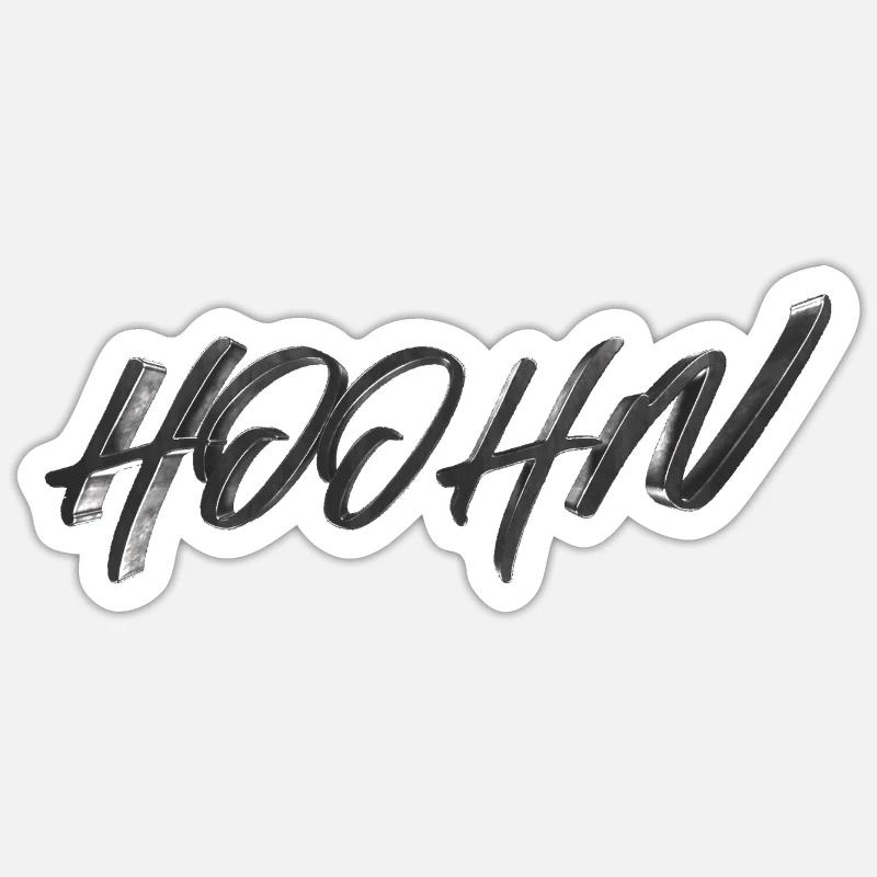Hoohn Silver Sticker Größe S (10 x 10 cm)