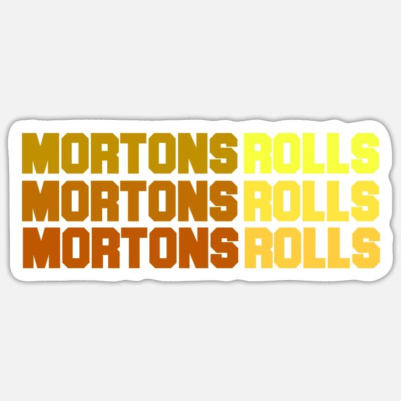 Mortons Brötchen - Sticker Größe S (10 x 10 cm) - Mattweiß