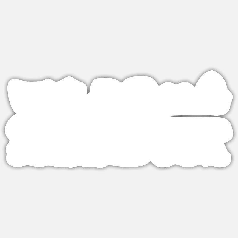 Funny laundry label - Sticker size S (10 x 10 cm) - white matte