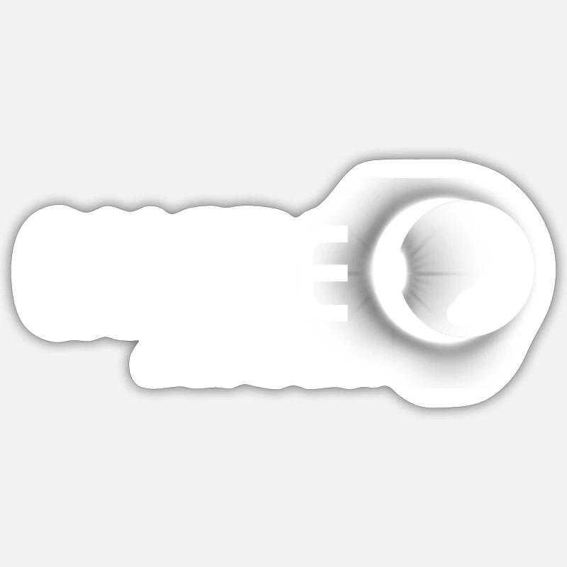 Québec Canada Eclipse Souvenir 8 avril 2024 - Sticker taille S (10 x 10 cm) - blanc mat