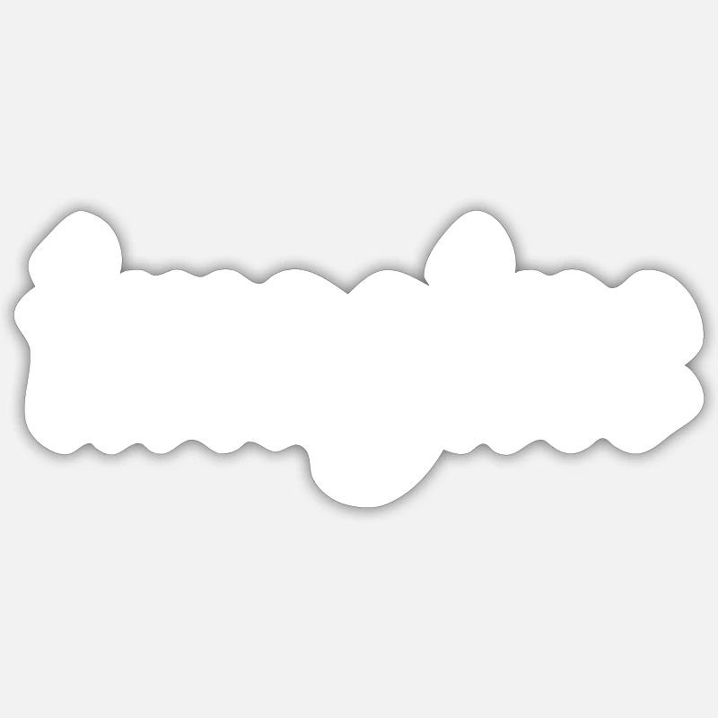 Imaginer - Sticker taille S (10 x 10 cm) - blanc mat