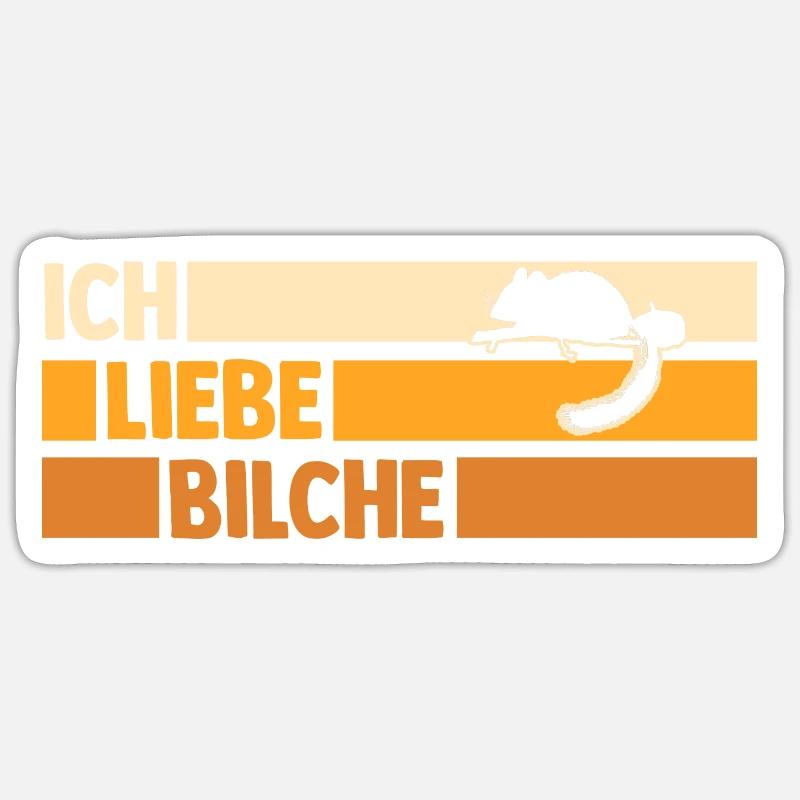 Bilch - Sticker Größe S (10 x 10 cm) - Mattweiß