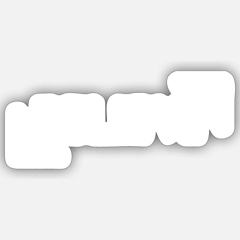 Moderne - Sticker taille S (10 x 10 cm) - blanc mat