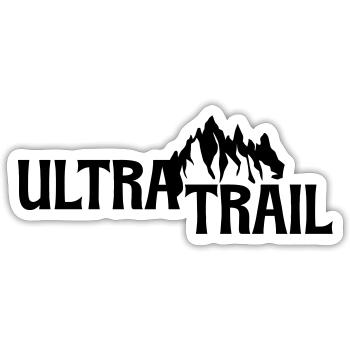 Ultra Trail - Sticker size S (10 x 10 cm) - white matte - Front