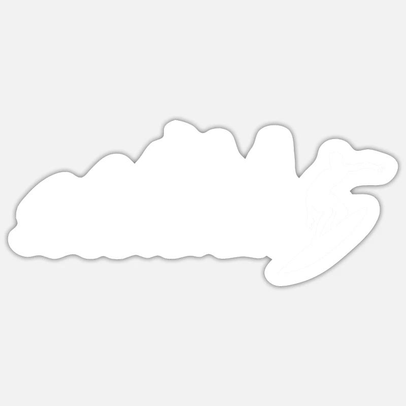 Evolution Surfer - Surf - Planche de surf Sticker taille S (10 x 10 cm)