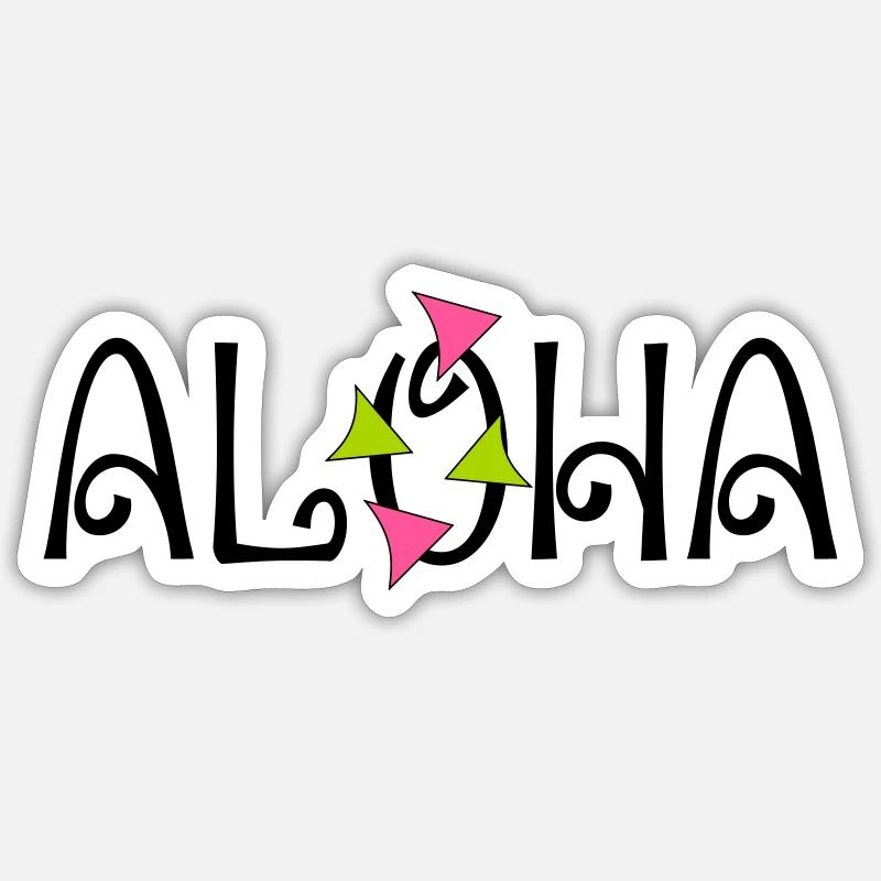 ALOHA Sticker size S (10 x 10 cm)