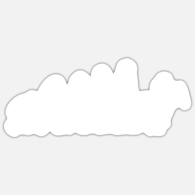 Closer Evolution Seamstress - Sticker size S (10 x 10 cm) - white matte
