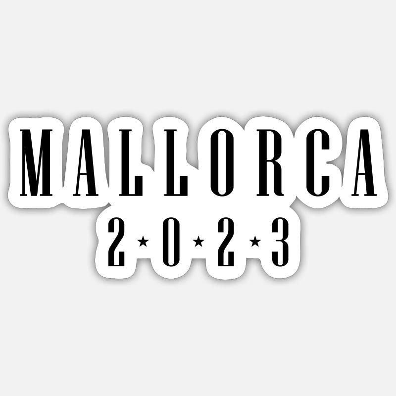 Mallorca 2023 - Sticker size S (10 x 10 cm) - white matte