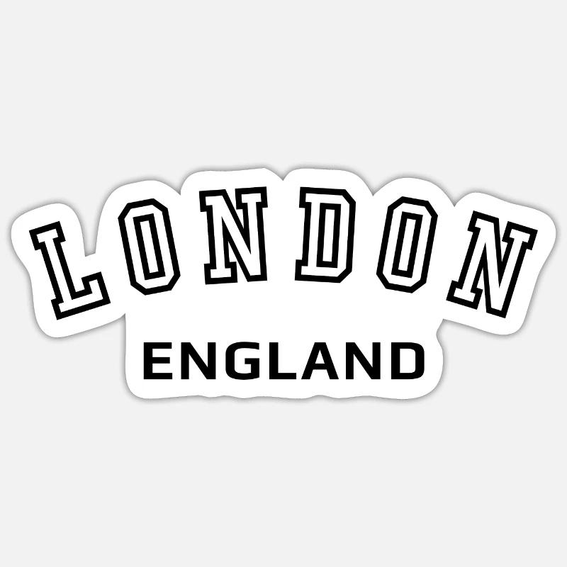 Londres Angleterre Royaume-Uni - Sticker taille S (10 x 10 cm) - blanc mat