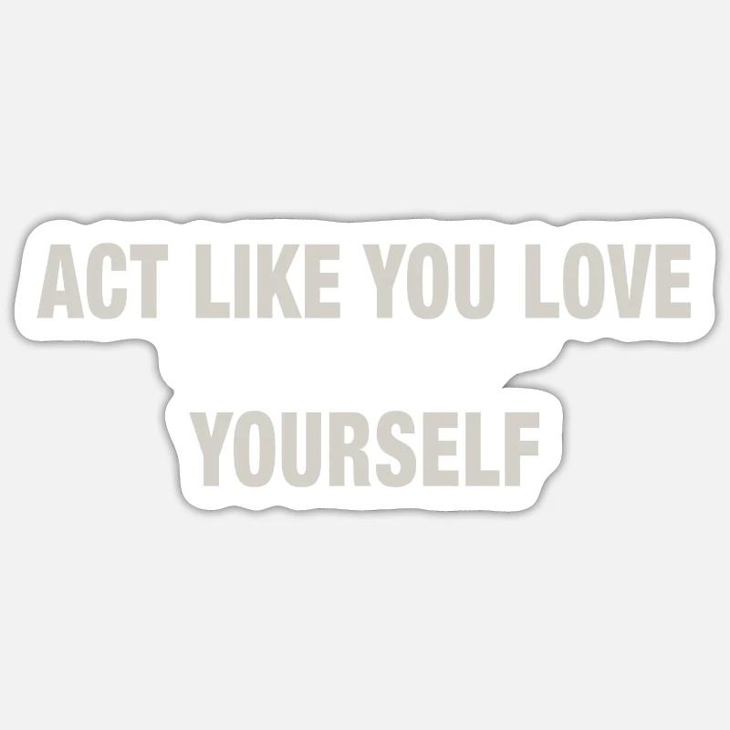 ACT - Sticker size S (10 x 10 cm) - white matte
