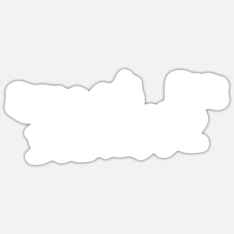 Doux comme 3.141592 3 - Sticker taille S (10 x 10 cm) - blanc mat