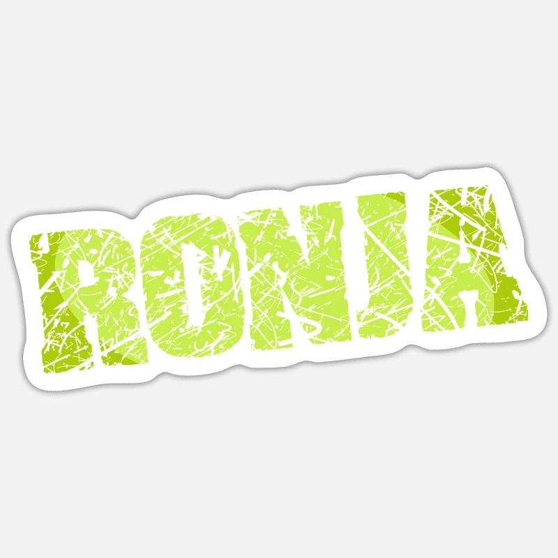 Geschenkidee Ronja - Sticker Größe S (10 x 10 cm) - Mattweiß