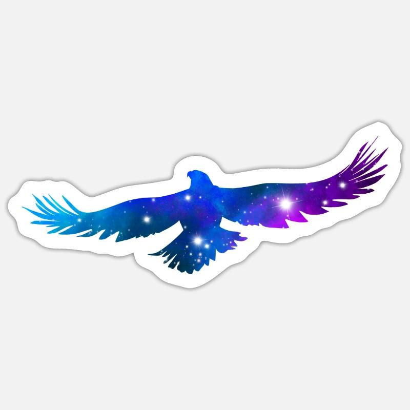 Galaxy Eagle Sticker Größe S (10 x 10 cm)