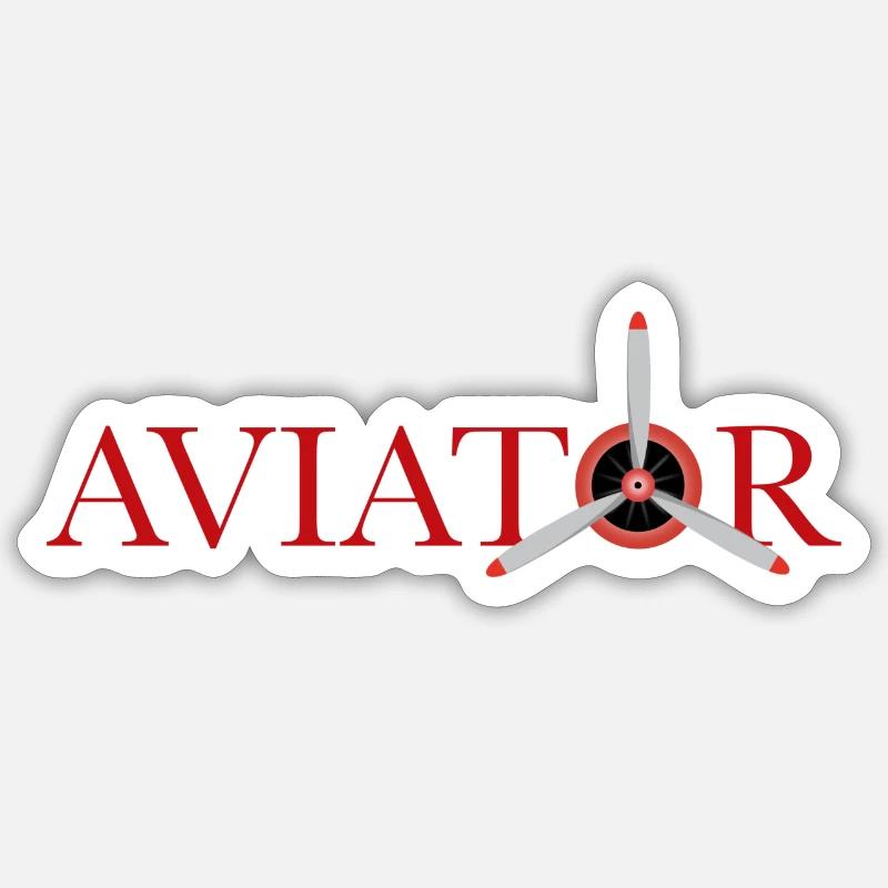 Aviator Sticker size S (10 x 10 cm)