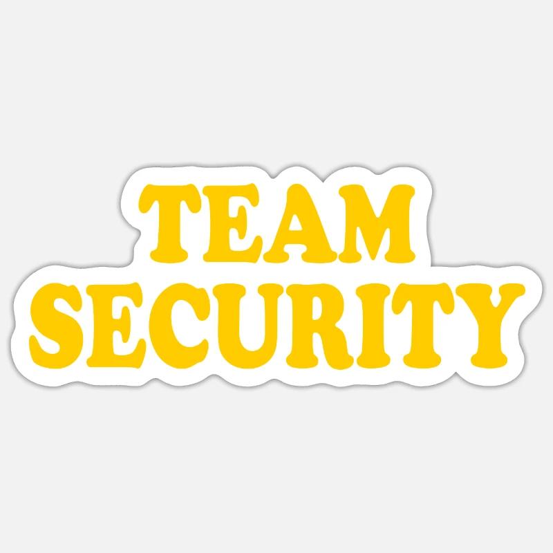 Team security - Sticker size S (10 x 10 cm) - white matte