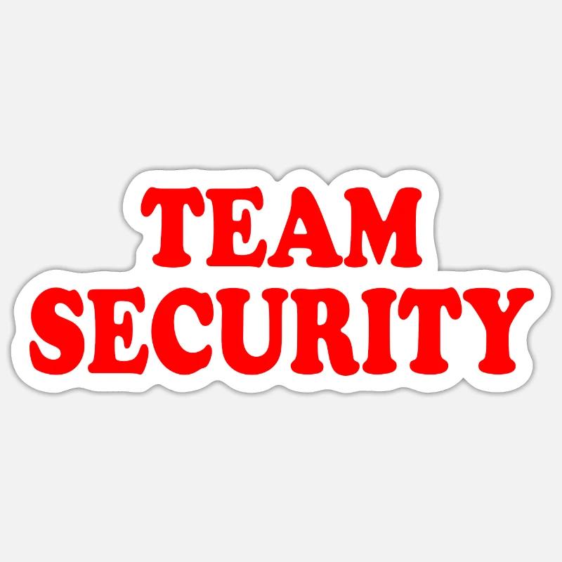 Team security Sticker Größe S (10 x 10 cm)