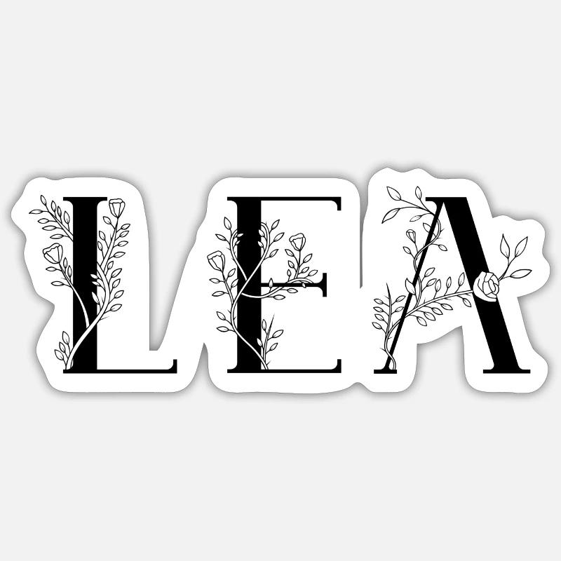 Name - Lea Sticker size S (10 x 10 cm)
