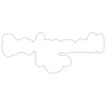 Je suis dans un cul - Sticker taille S (10 x 10 cm) - blanc mat - Devant