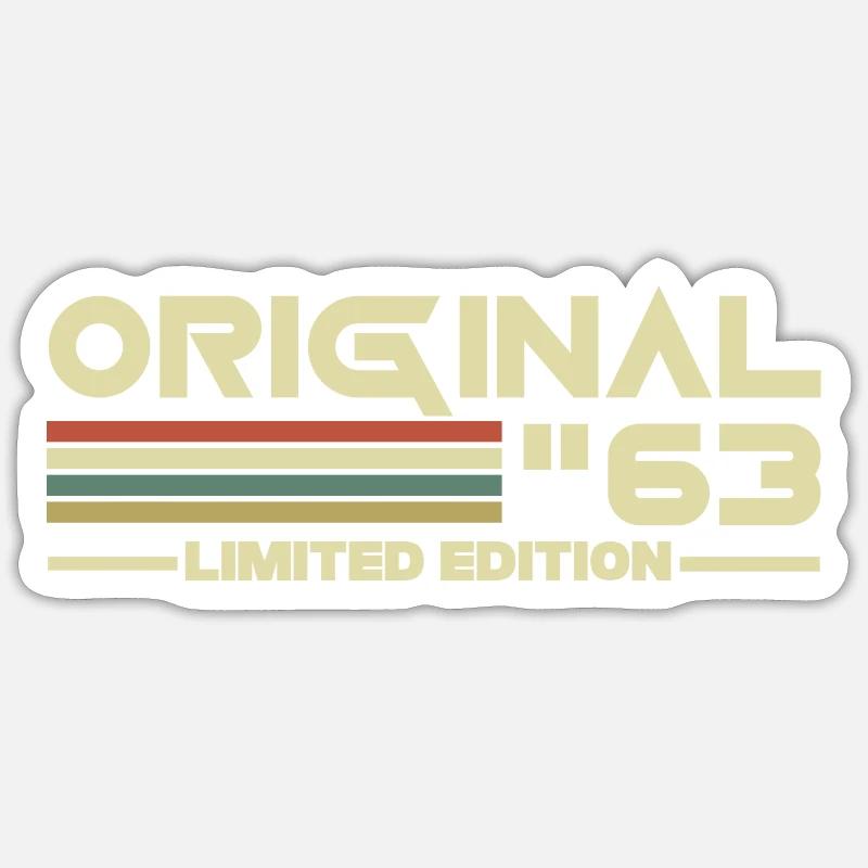 1963 - Sticker size S (10 x 10 cm) - white matte