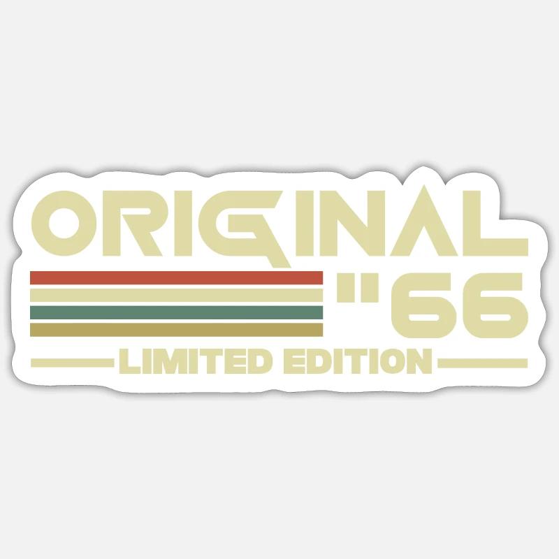 1966 - Sticker Größe S (10 x 10 cm) - Mattweiß