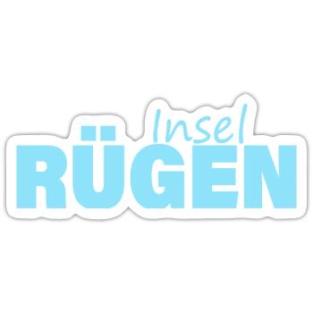 INSEL RÜGEN - Sticker Größe S (10 x 10 cm) - Mattweiß - Vorne