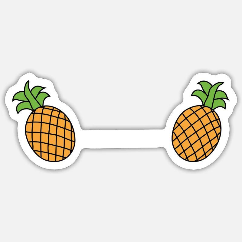 Pineapple Breasts Sticker size S (10 x 10 cm)