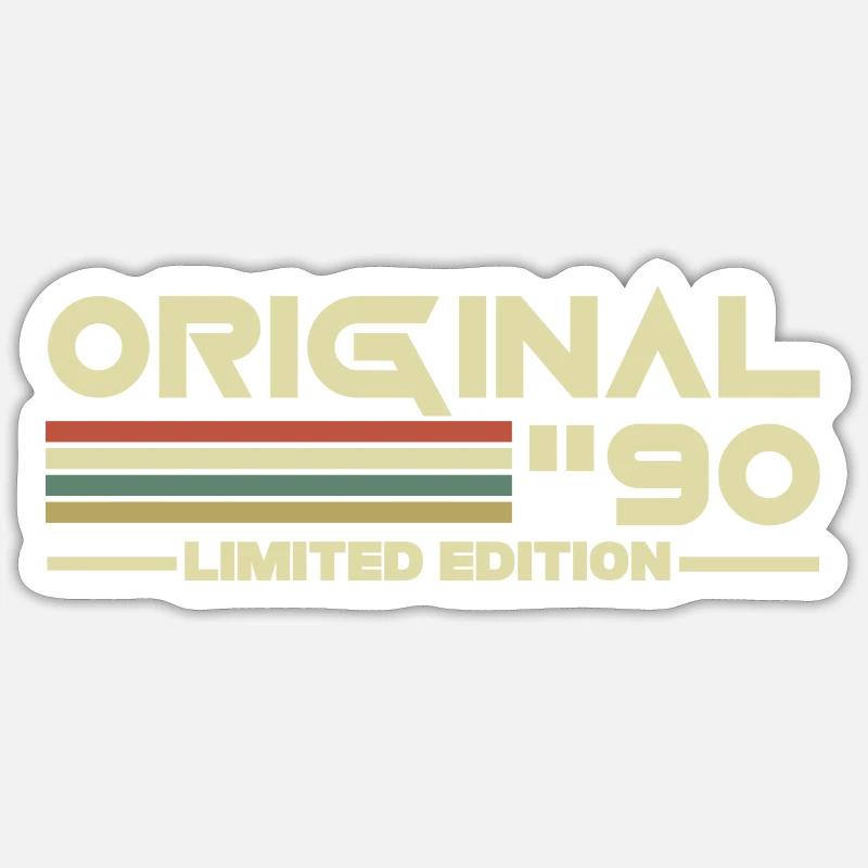 1990 - Sticker taille S (10 x 10 cm) - blanc mat
