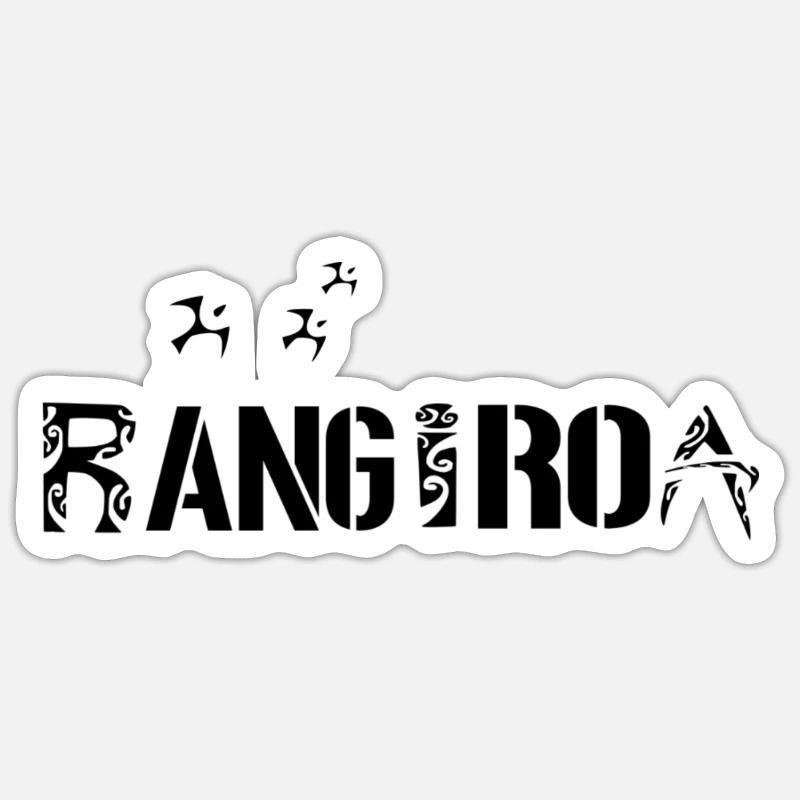 RANGIROA (Noir) Sticker taille S (10 x 10 cm)