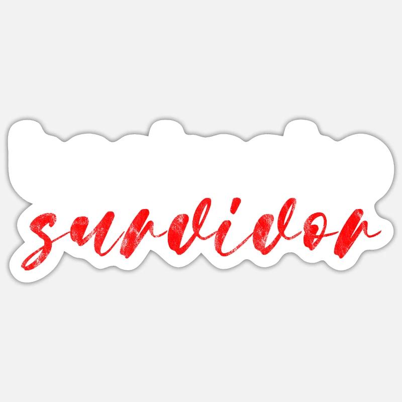 Backache Survivor 3 - Sticker size S (10 x 10 cm) - white matte
