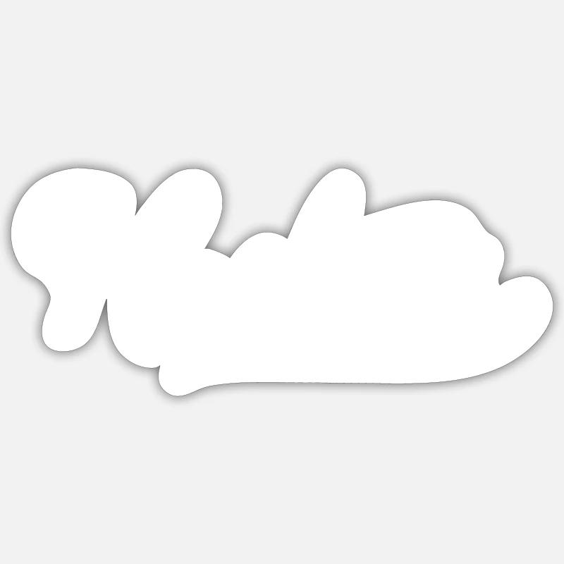 Hostess - Sticker size S (10 x 10 cm) - white matte