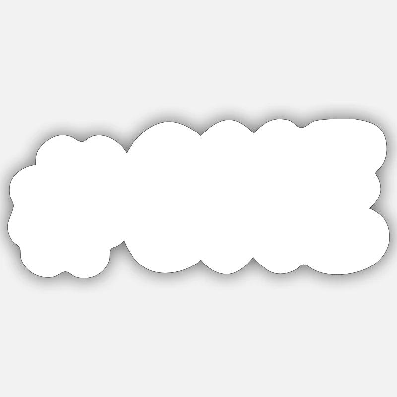 #one - Sticker Größe S (10 x 10 cm) - Mattweiß