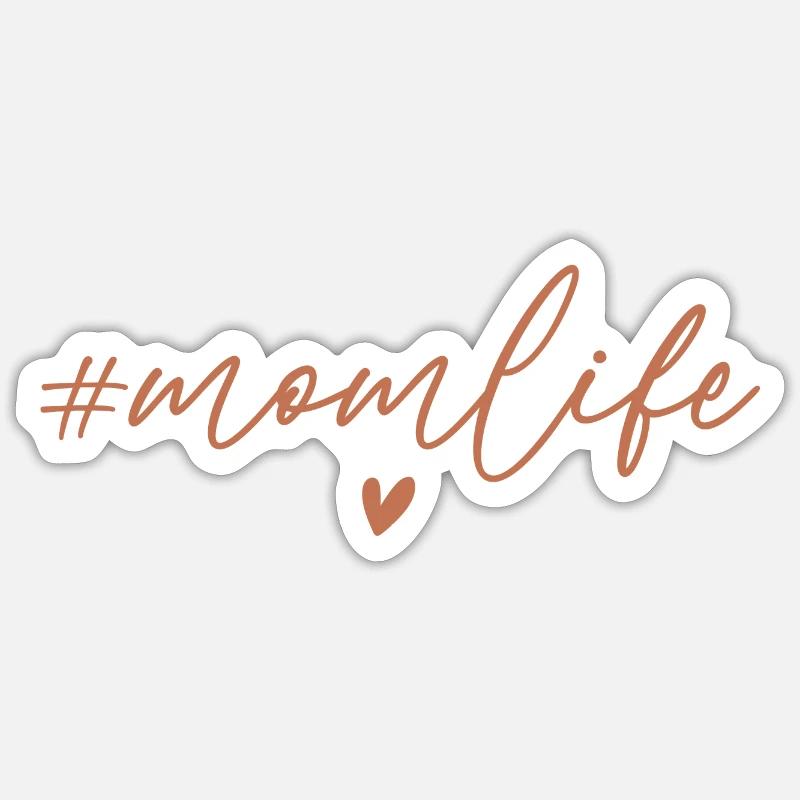 Das Leben der Mutter. Muttertag. Sticker Größe S (10 x 10 cm)